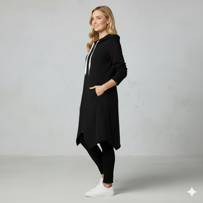 Damen Sweatjacke mit Kapuze & Reißverschluss | Herbst/Winter
