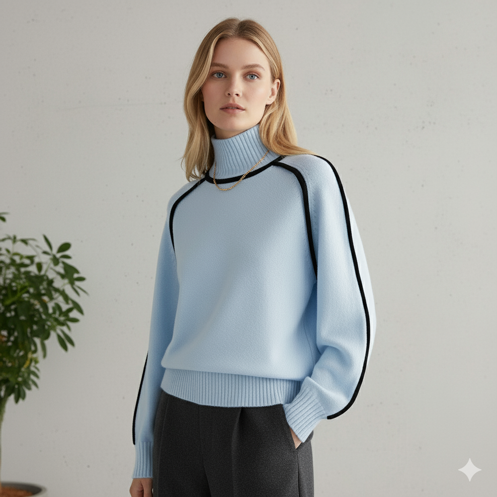 Damenpullover mit Stehkragen | Locker & Modern für Herbst/Winter