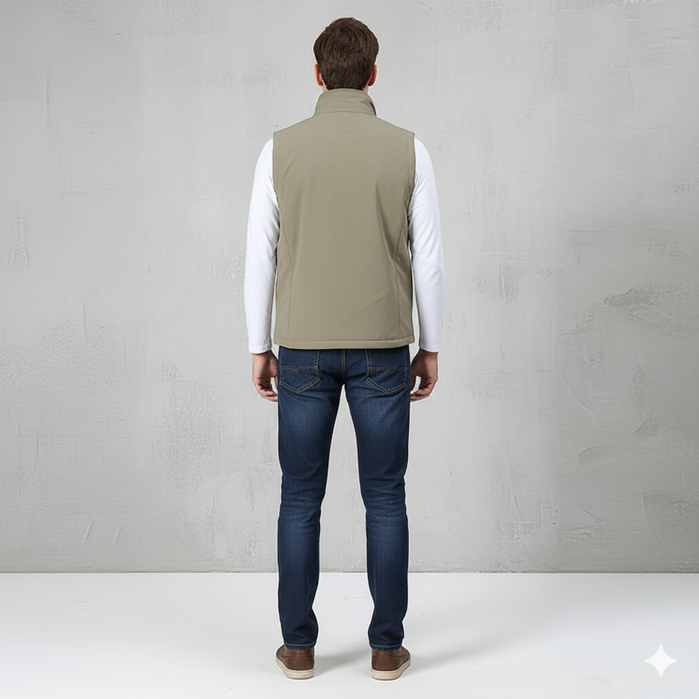 Herren Freizeitweste mit Reißverschluss | Leicht & Atmungsaktiv | Herbst