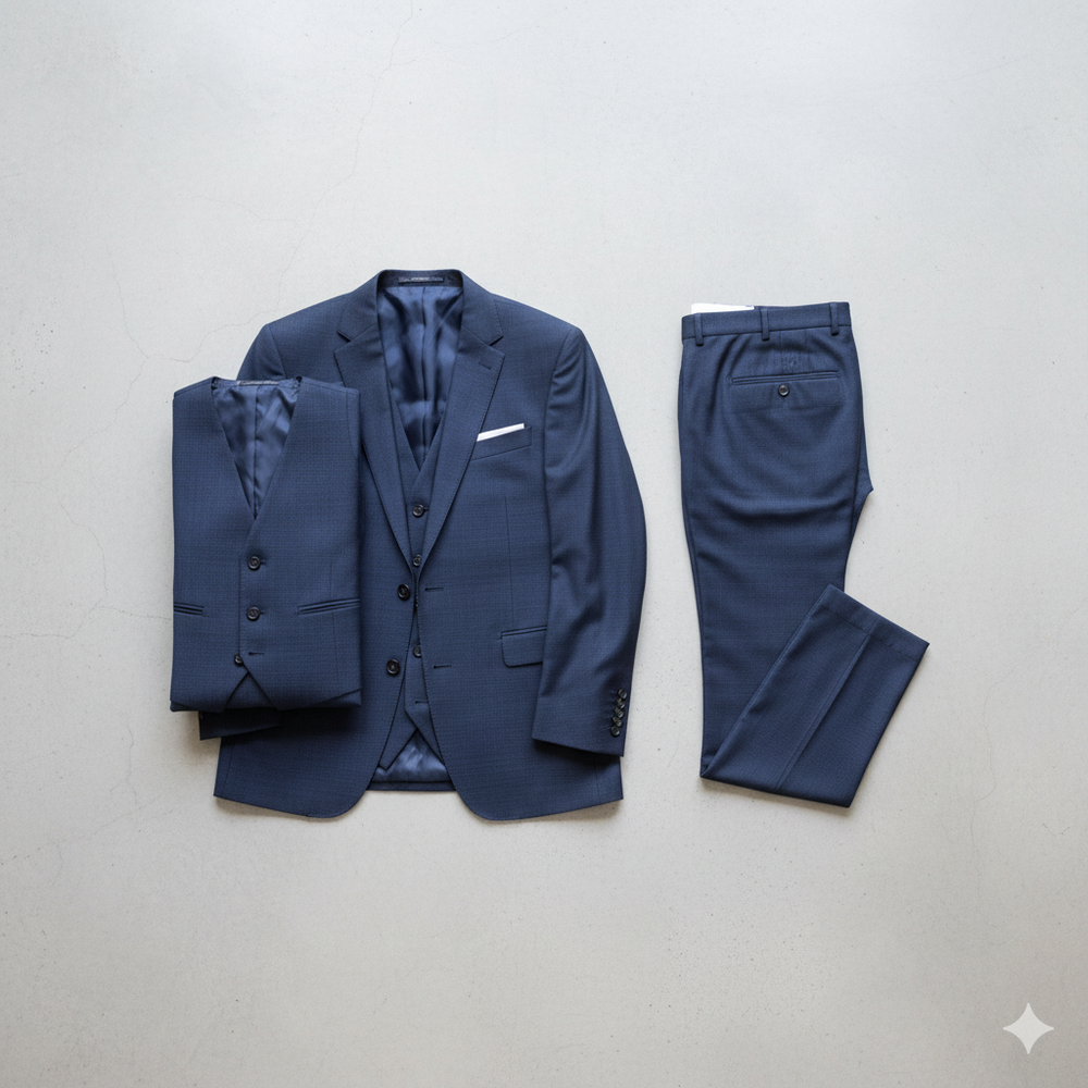 Herren Anzug 3-teilig | Slim Fit Business & Elegant