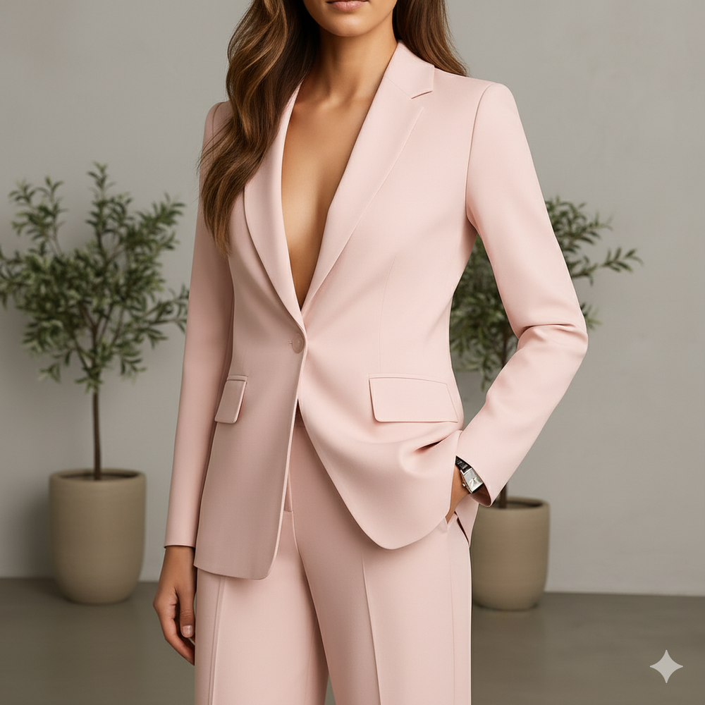 Elegantes Damen Anzugset | Blazer & Hose | Slim Fit Business