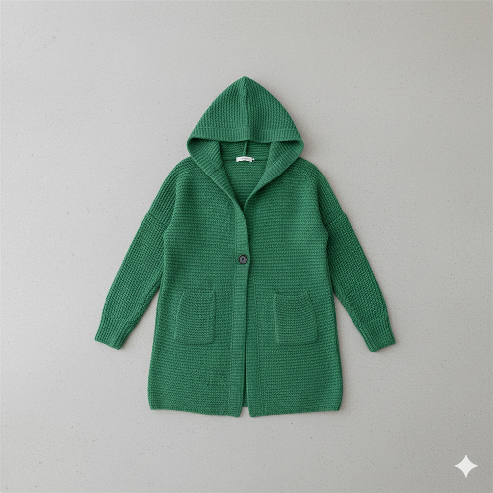 Damen Strickjacke mit Kapuze | Locker & Warm für Herbst Winter