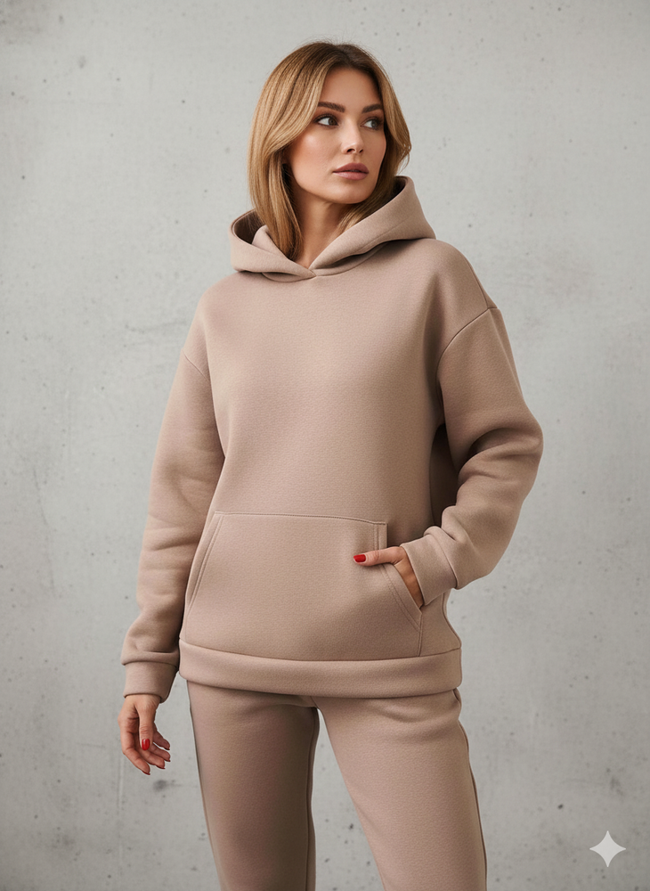 Warmer Damen Hoodie Zweiteiler | Bequem für Herbst & Winter
