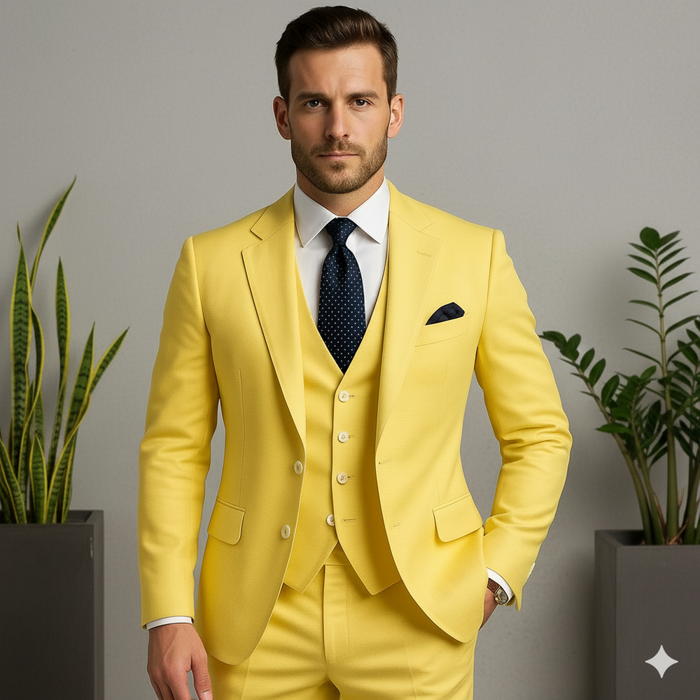 Herren Anzug 3-teilig | Slim Fit Elegant für Hochzeit & Business