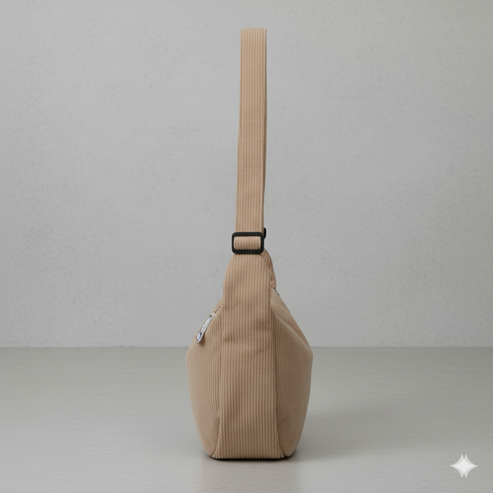 Lässige Damen Umhängetasche aus Cord | Leicht & Bequem