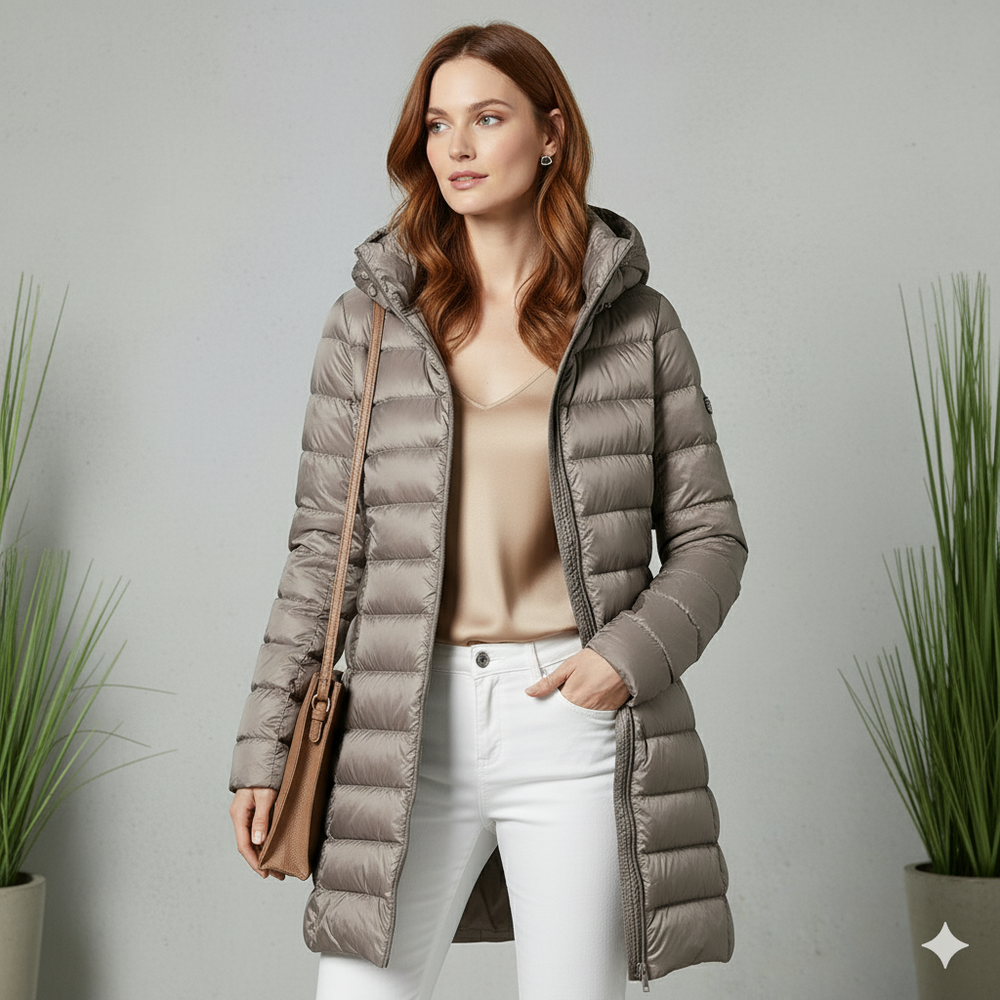 Damen Daunenjacke mit Kapuze | Leicht & Warm | Winter