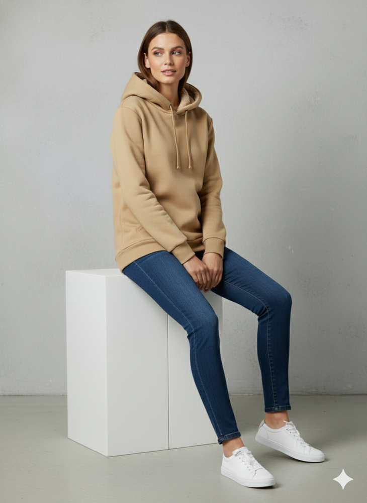 Kuscheliger Damen Hoodie mit Teddyfutter