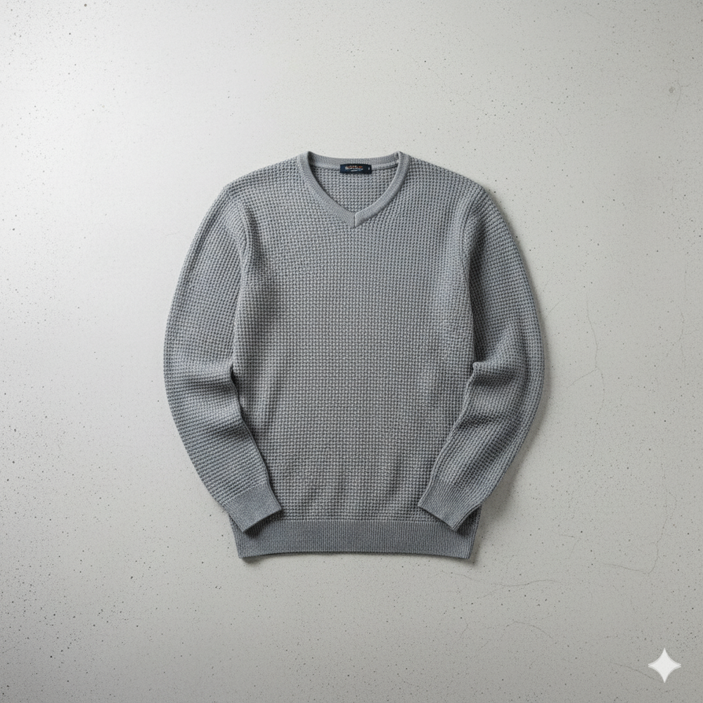 Lässiger Damen Strickpullover mit V-Ausschnitt | Freizeit | Herbst