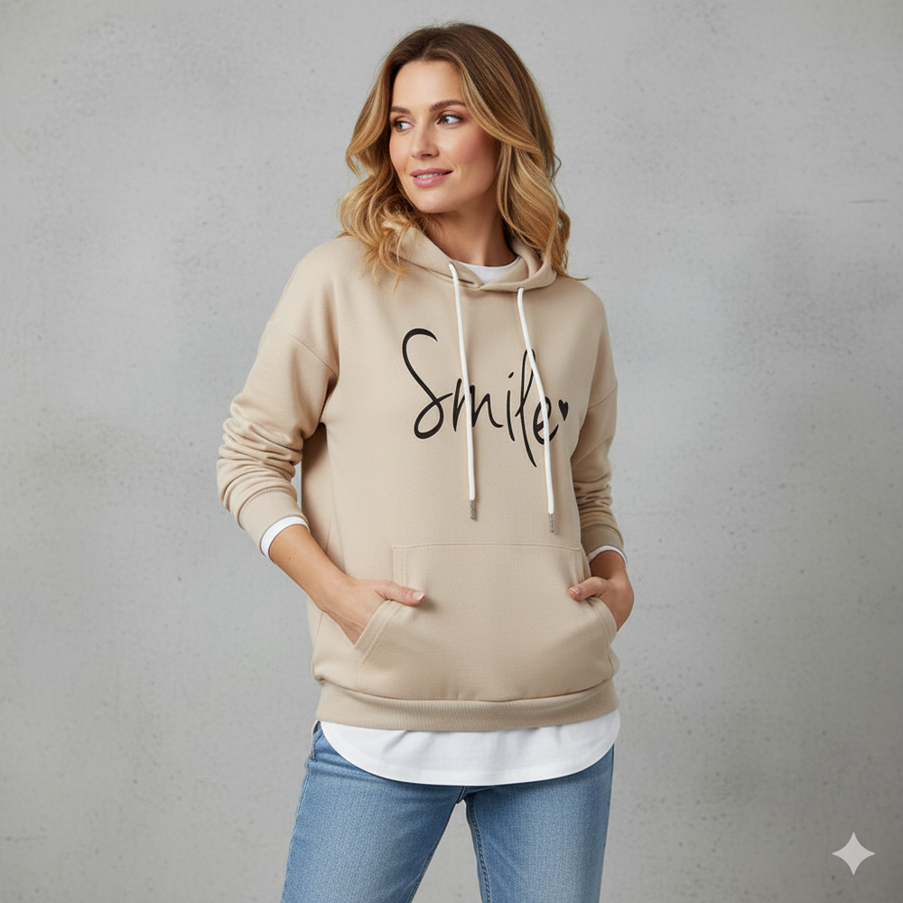 Bequemer Damen Hoodie mit Motiv