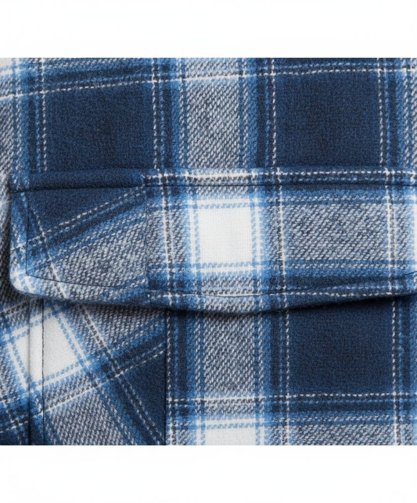 Gepolsterte Herrenjacke mit Karomuster | Warm & Casual Winter