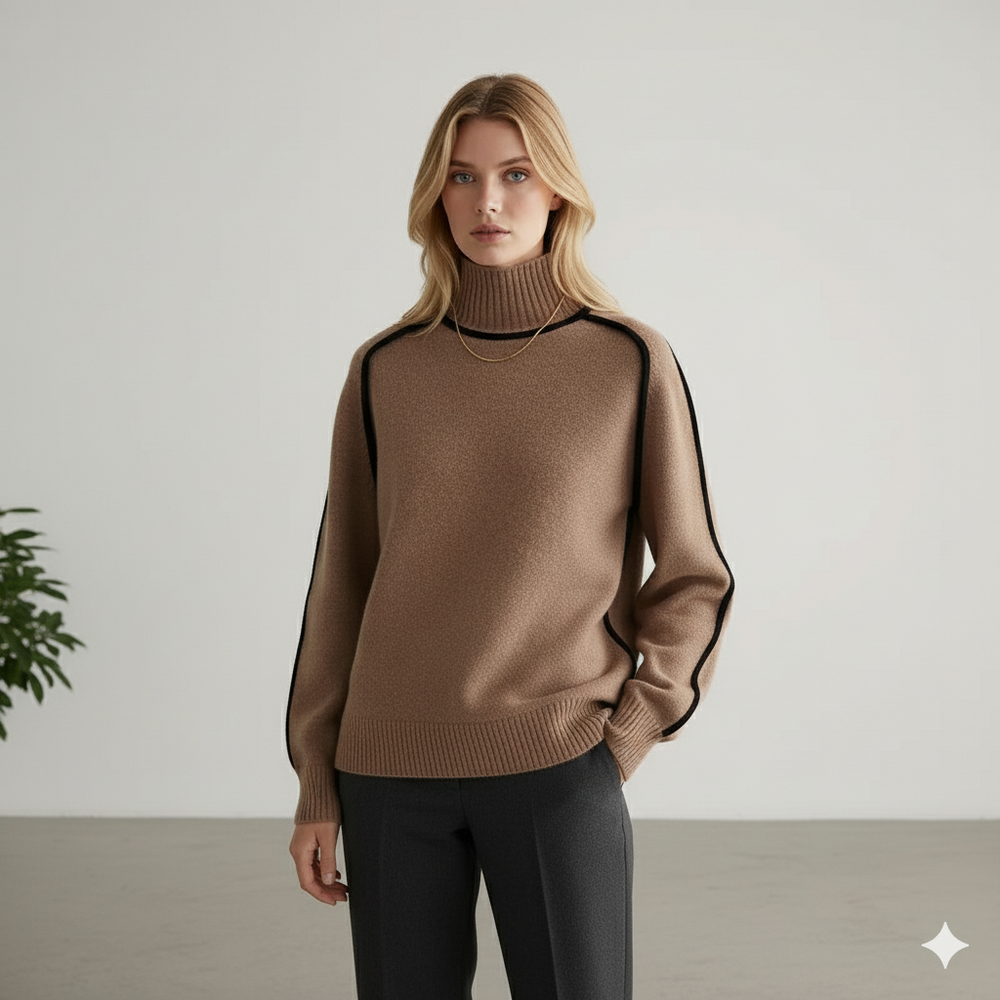 Damenpullover mit Stehkragen | Locker & Modern für Herbst/Winter