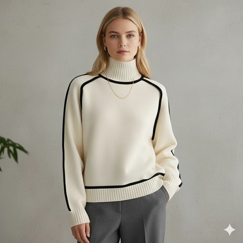 Damenpullover mit Stehkragen | Locker & Modern für Herbst/Winter