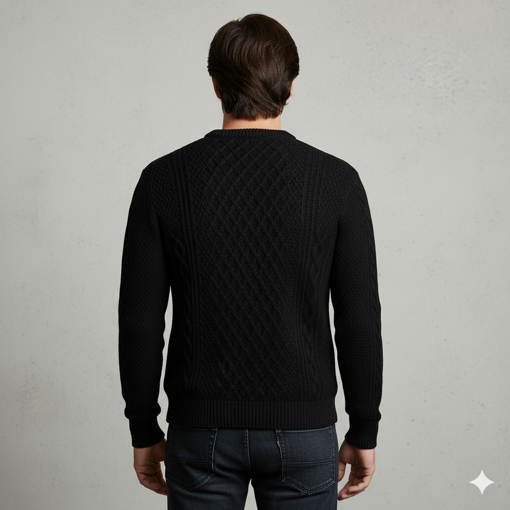 Herren Strickpullover mit Strukturmuster | Modern & Warm | Winter