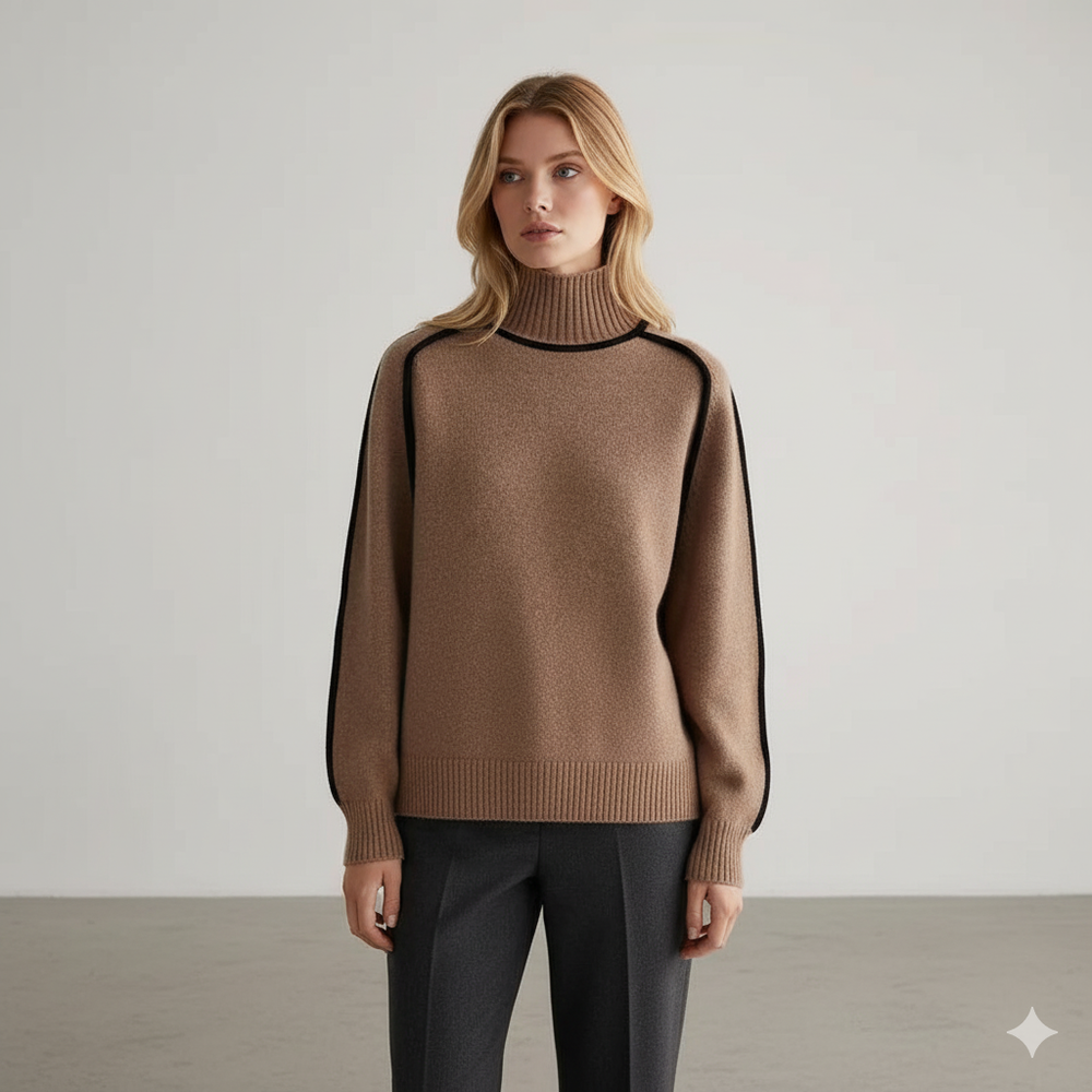 Damenpullover mit Stehkragen | Locker & Modern für Herbst/Winter