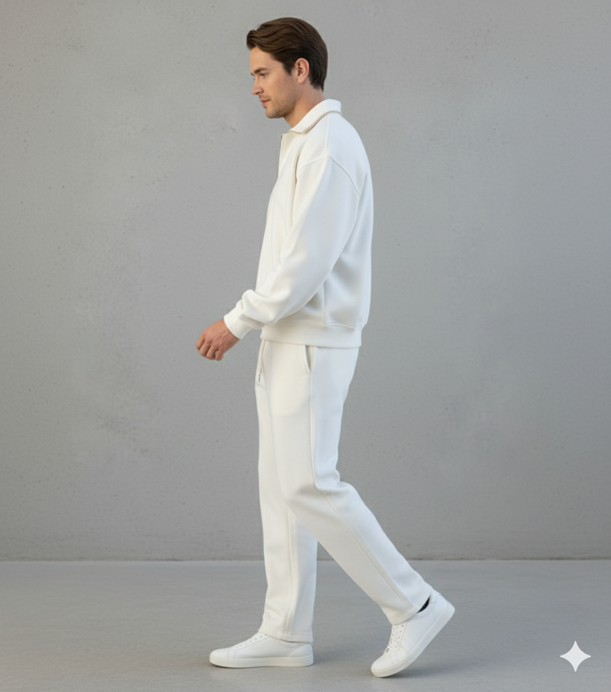 Lässiger Herrenpullover mit Reverskragen | Bequem | Freizeit