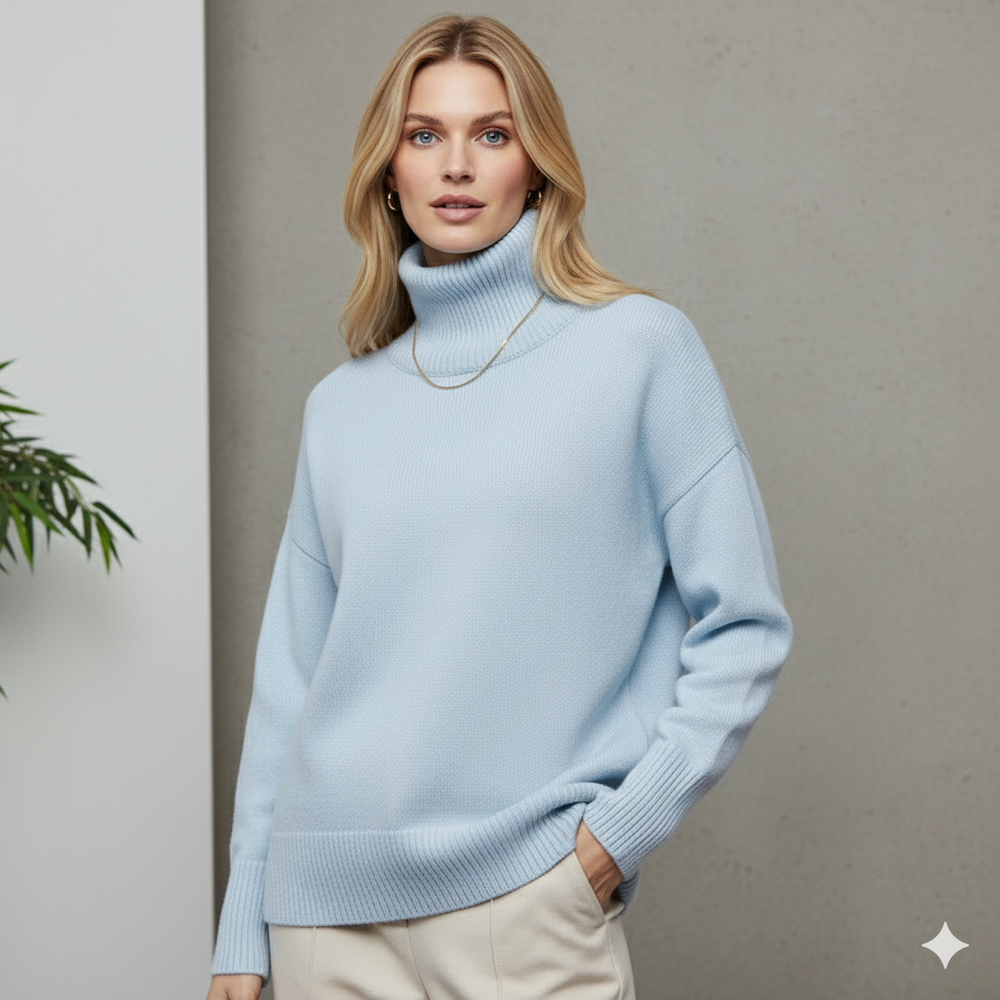 Kuscheliger Damenpullover mit Rollkragen | Warm für Herbst/Winter