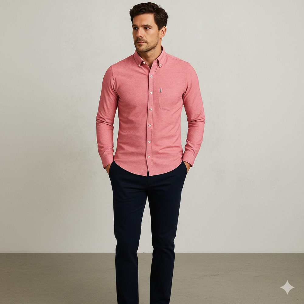 Herren Slim Fit Businesshemd | Atmungsaktiv & Herbst