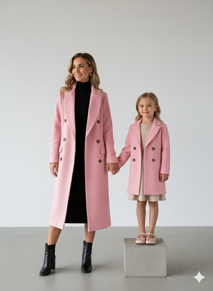 Damen Mantel mit Reverskragen | Doppelreihig & Elegant | Herbst/Winter