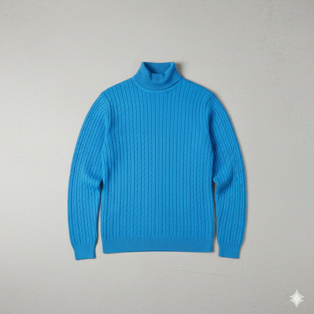 Feiner Herren Strickpullover mit Rollkragen