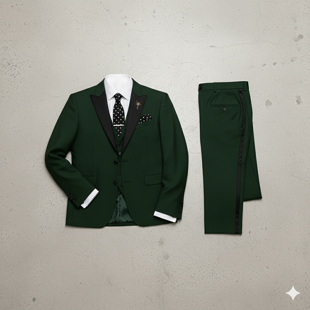 Herren 3-teiliger Anzug Slim Fit | Business Hochzeit Smoking