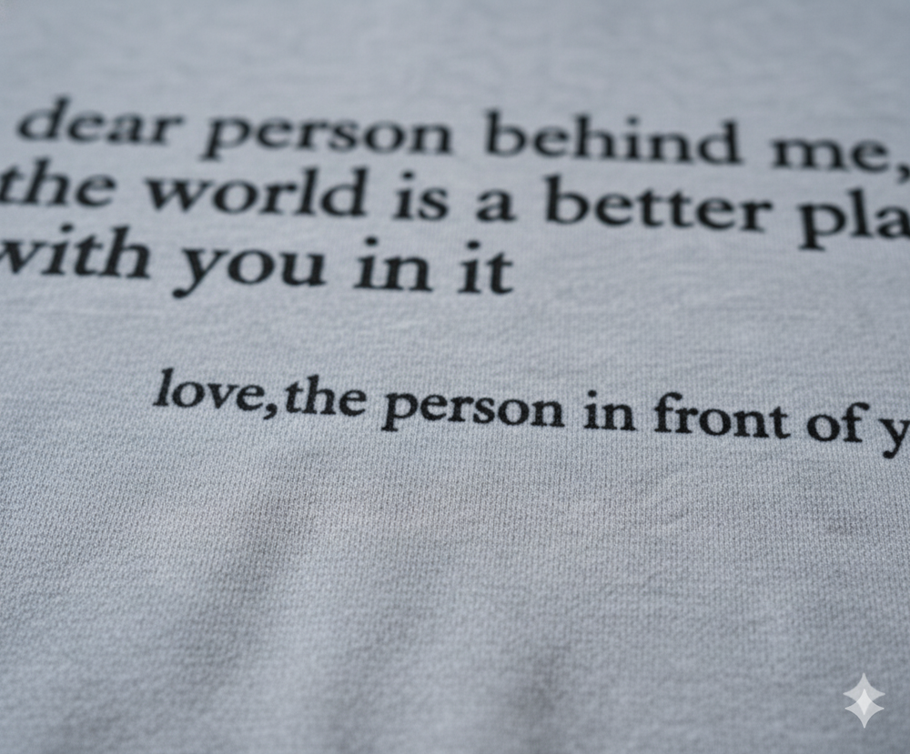 Lässiger Damen Hoodie mit Rückendruck