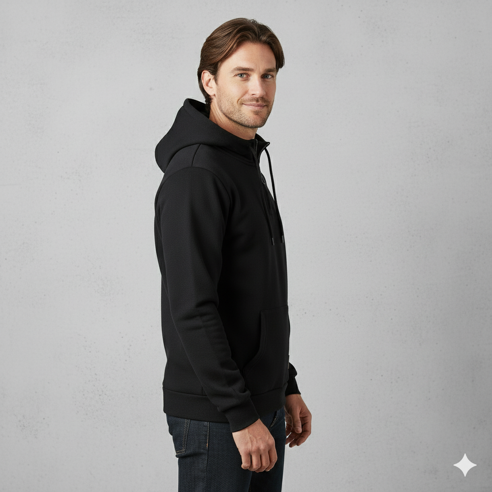 Herren Hoodie mit Reißverschluss | Warm & Bequem | Winter