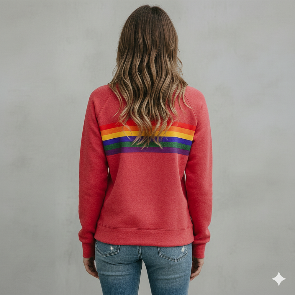 Damen Pullover mit Rundhalsausschnitt | Gestreift & Freizeit