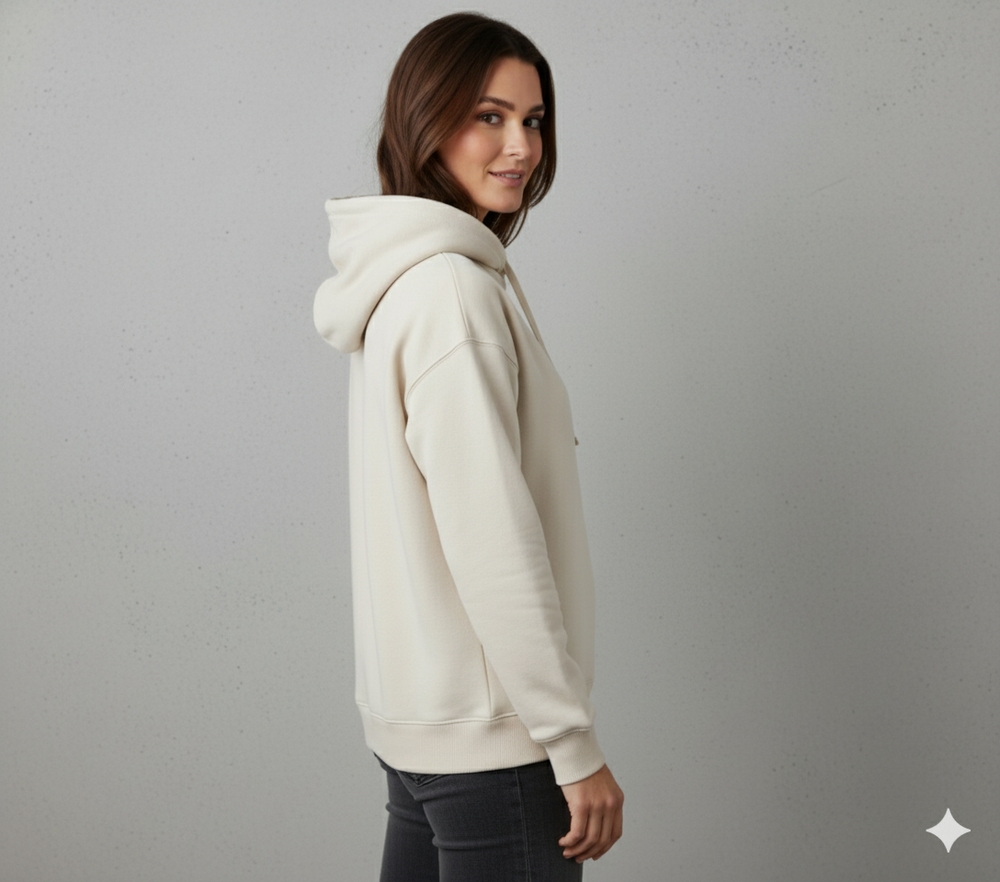 Lässiger Damen Hoodie mit Rückendruck