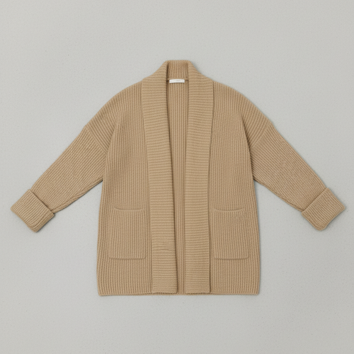 Damen Strickjacke mit Reverskragen | Warm & Lässig Winter