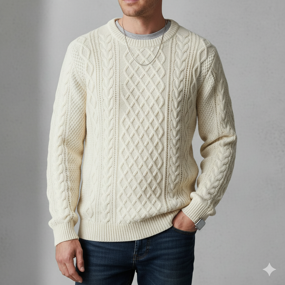Herren Strickpullover mit Strukturmuster | Modern & Warm | Winter