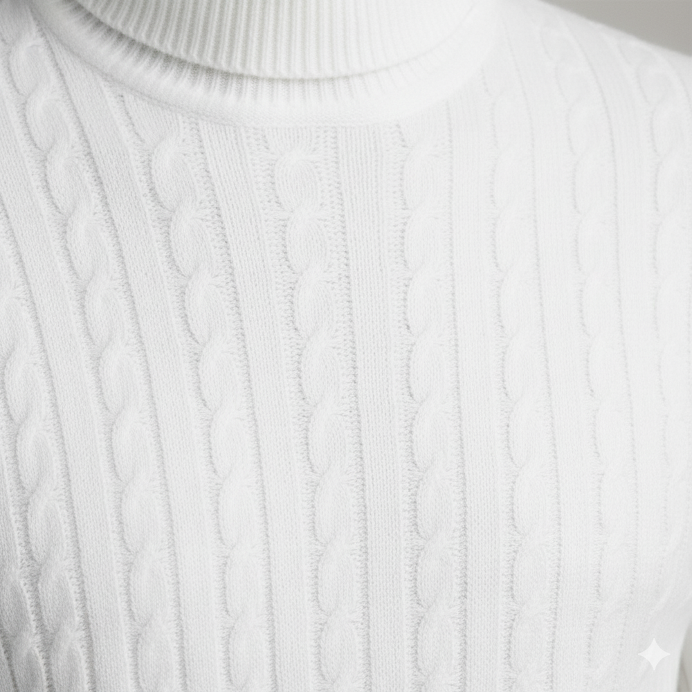 Feiner Herren Strickpullover mit Rollkragen