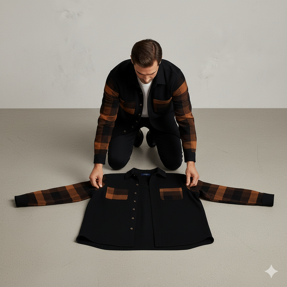 Herren Kariertes Freizeithemd | Leicht & Atmungsaktiv Herbst