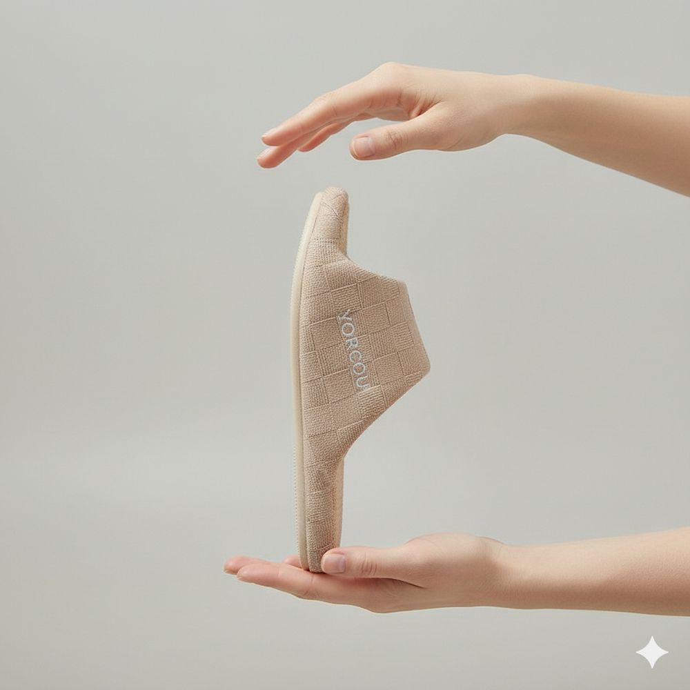 Leichte Damen Hausschuhe aus Leinen | Atmungsaktiv & für drinnen