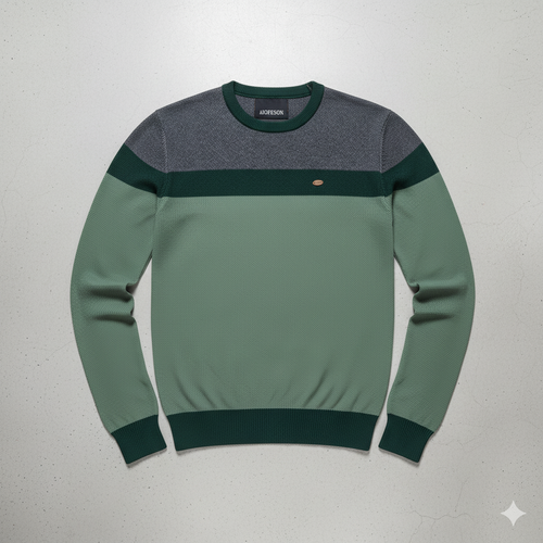 Gemusterter Strickpullover für Herren