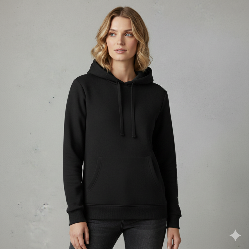 Lässiger Damen Hoodie mit Rückendruck