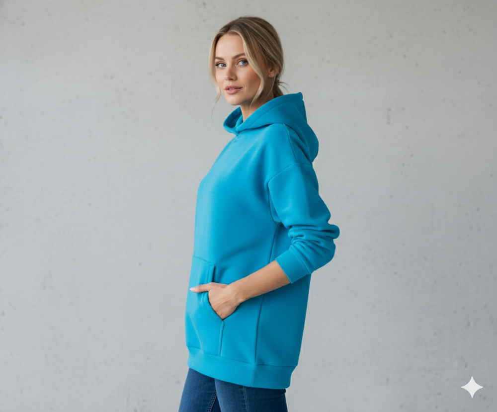 Lässiger Damen Hoodie mit Rückendruck