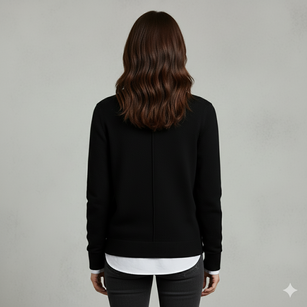 Kuscheliger Damen Strickpullover mit Rundhalsausschnitt | Winter | Elegant