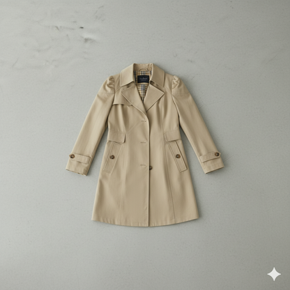 Damen Trenchcoat mit schmalem Schnitt | Mittellang & Elegant