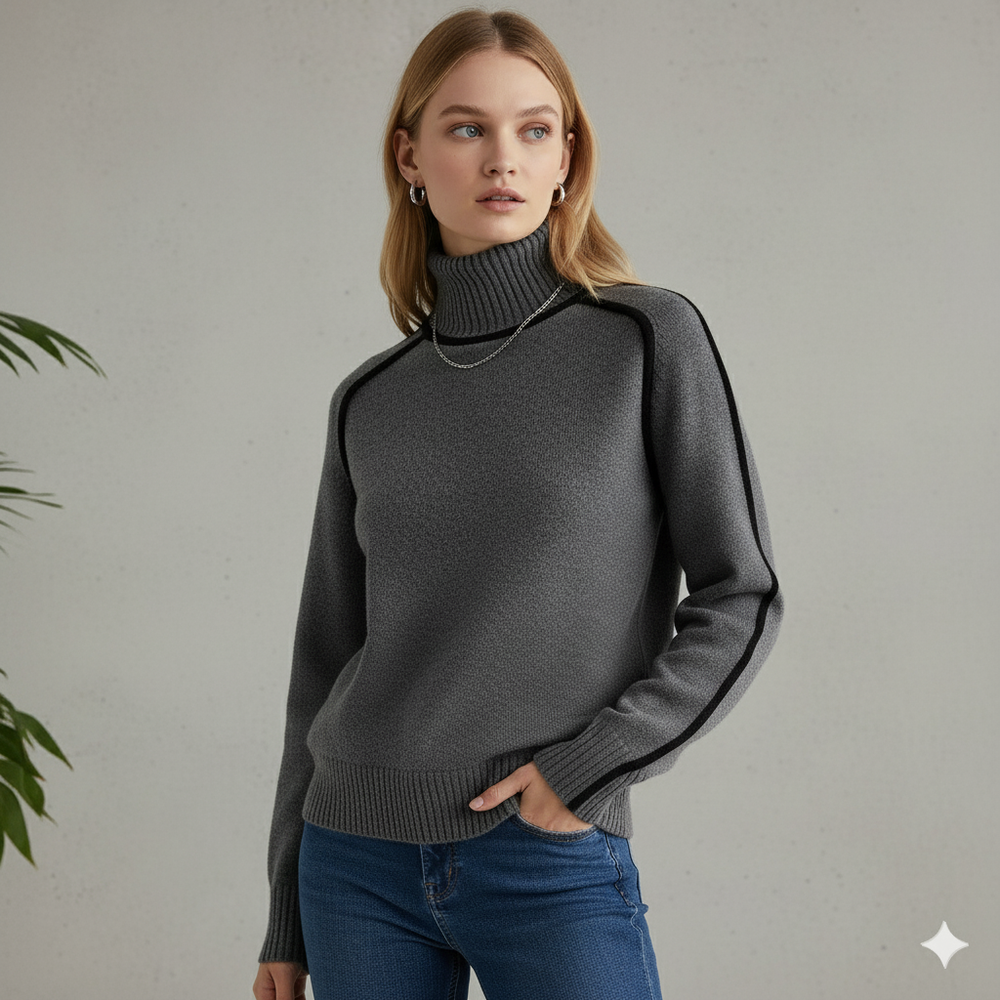 Damenpullover mit Stehkragen | Locker & Modern für Herbst/Winter