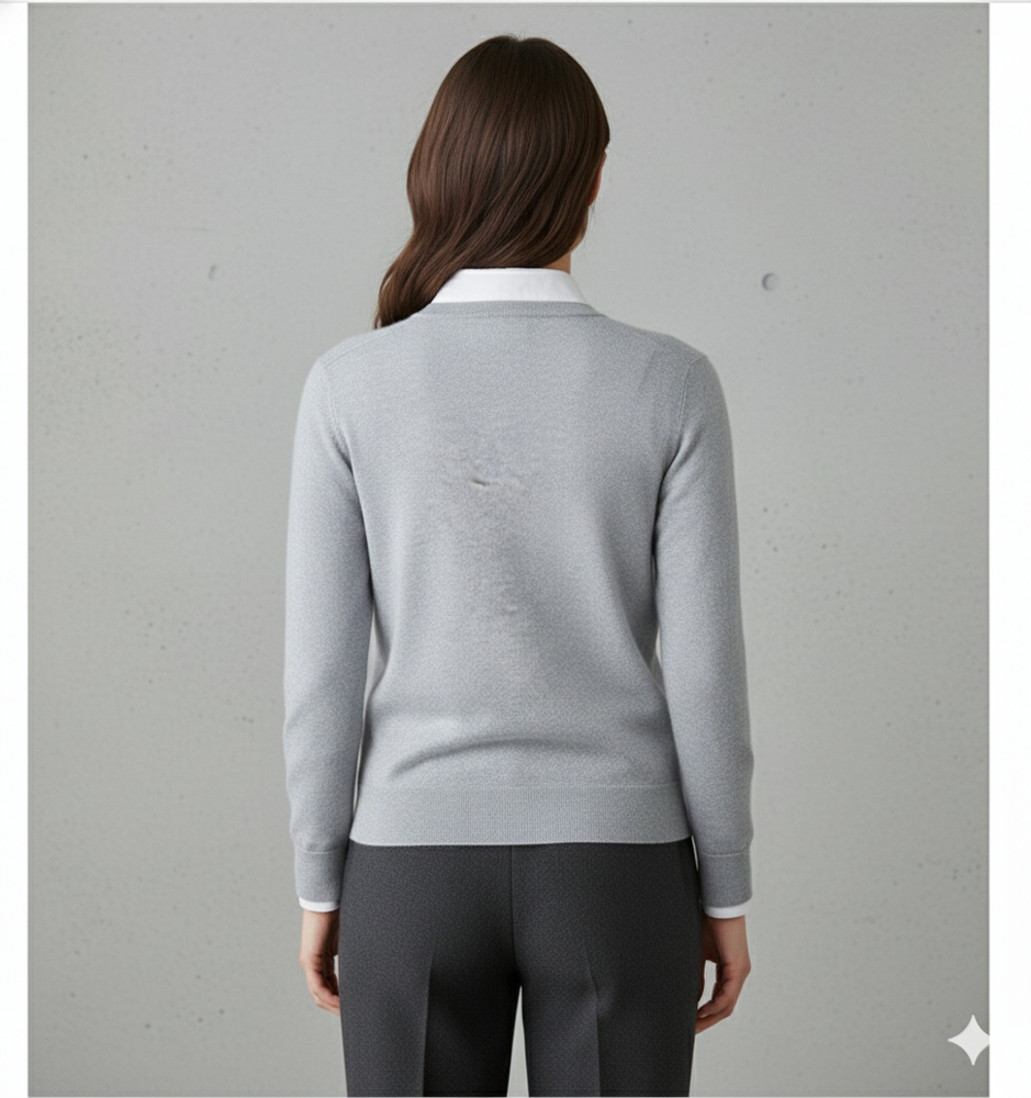 Kuscheliger Damen Strickpullover mit Rundhalsausschnitt | Winter | Elegant