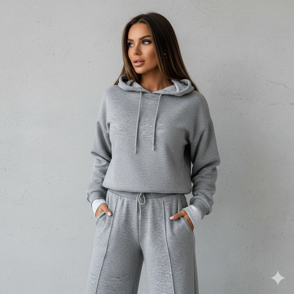 Damen Hoodie mit Kapuze | Zweiteilig & Freizeit