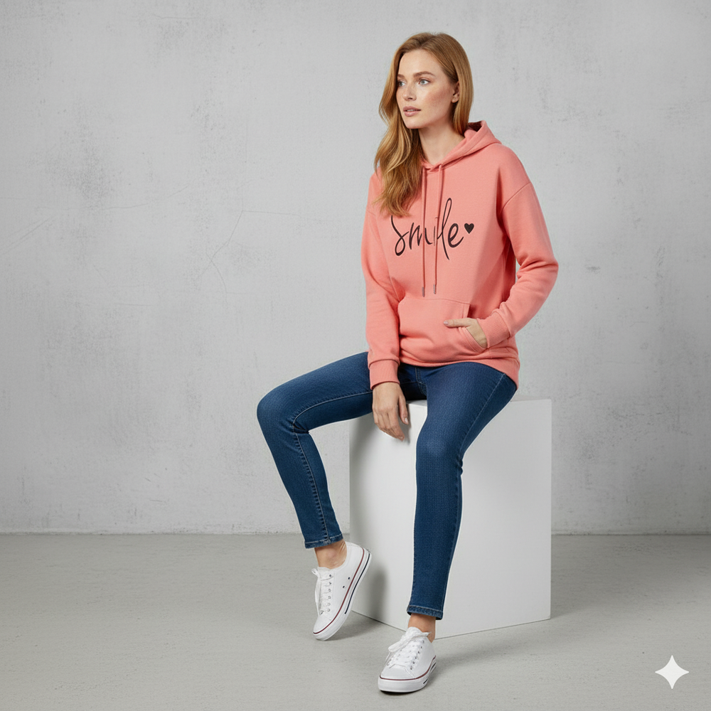 Bequemer Damen Hoodie mit Motiv