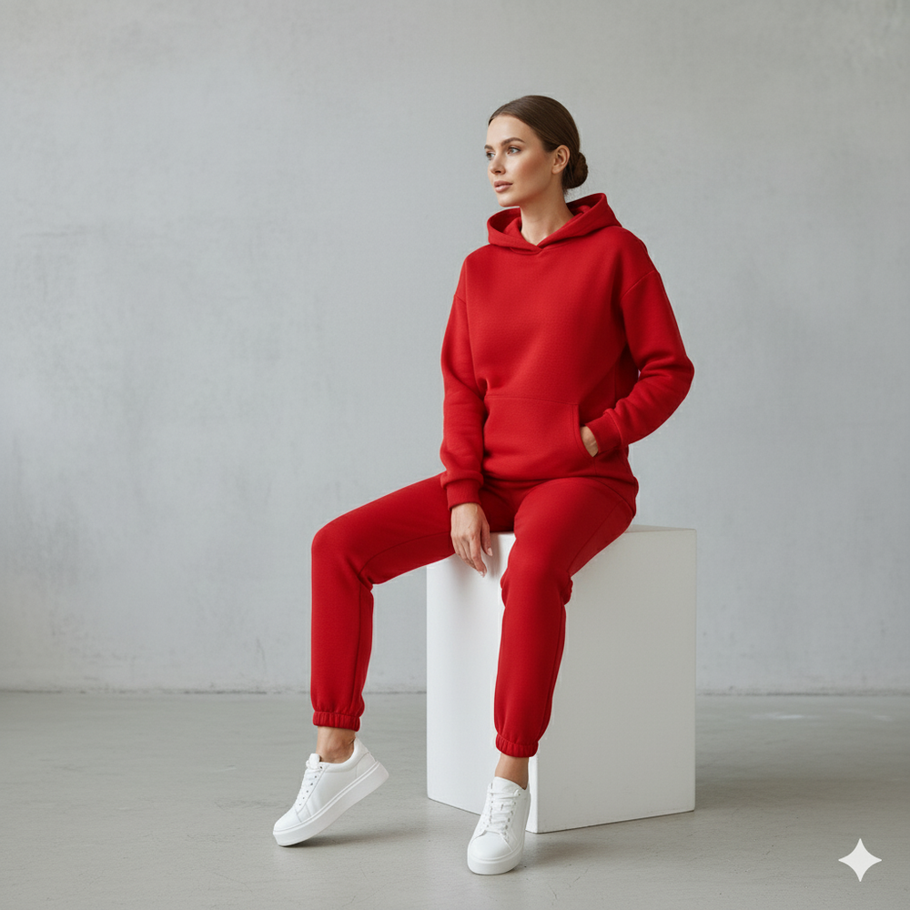 Warmer Damen Hoodie Zweiteiler | Bequem für Herbst & Winter