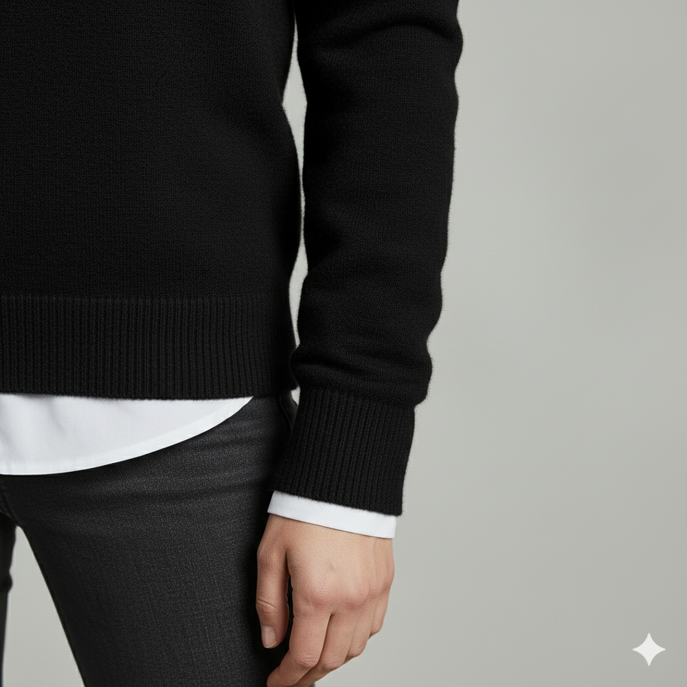 Kuscheliger Damen Strickpullover mit Rundhalsausschnitt | Winter | Elegant