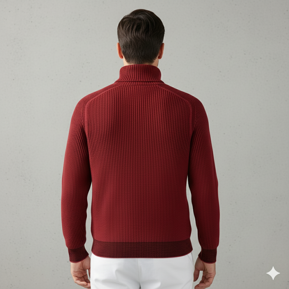 Herren Strickpullover mit Rollkragen | Warm & Elegant | Winter