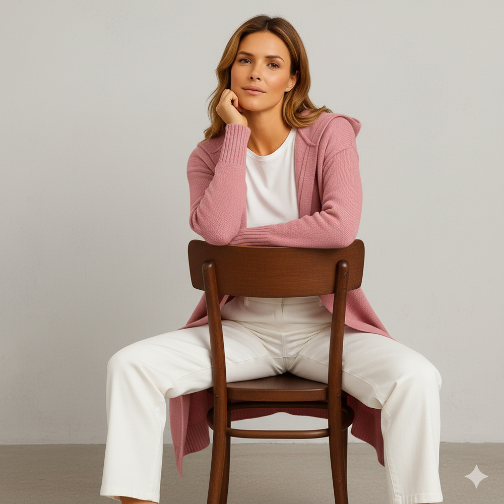 Damen Strickjacke mit Kapuze | Lässig & Übergang