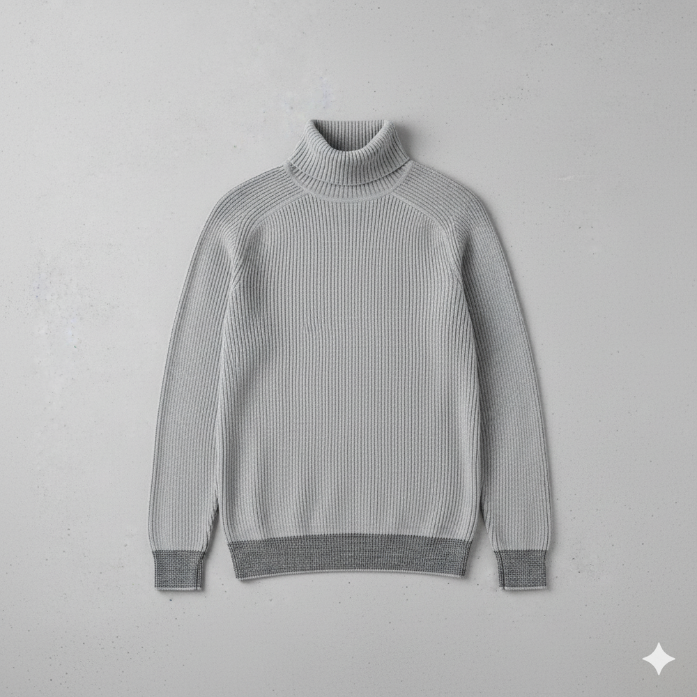 Herren Strickpullover mit Rollkragen | Warm & Elegant | Winter