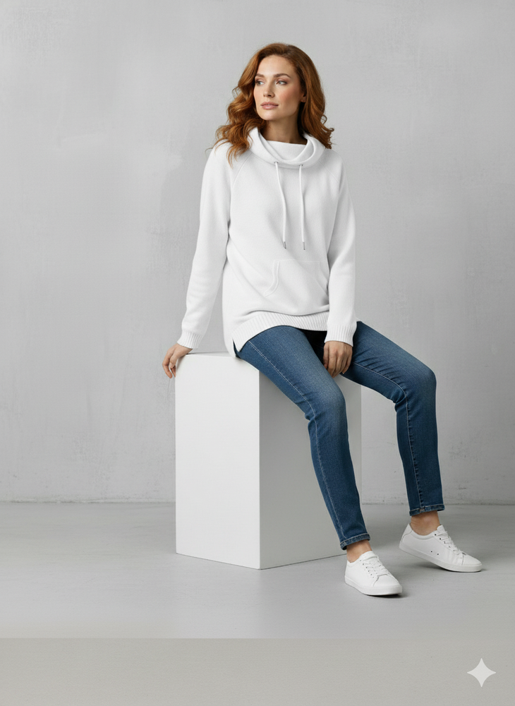 Moderner Damen Hoodie mit Statement