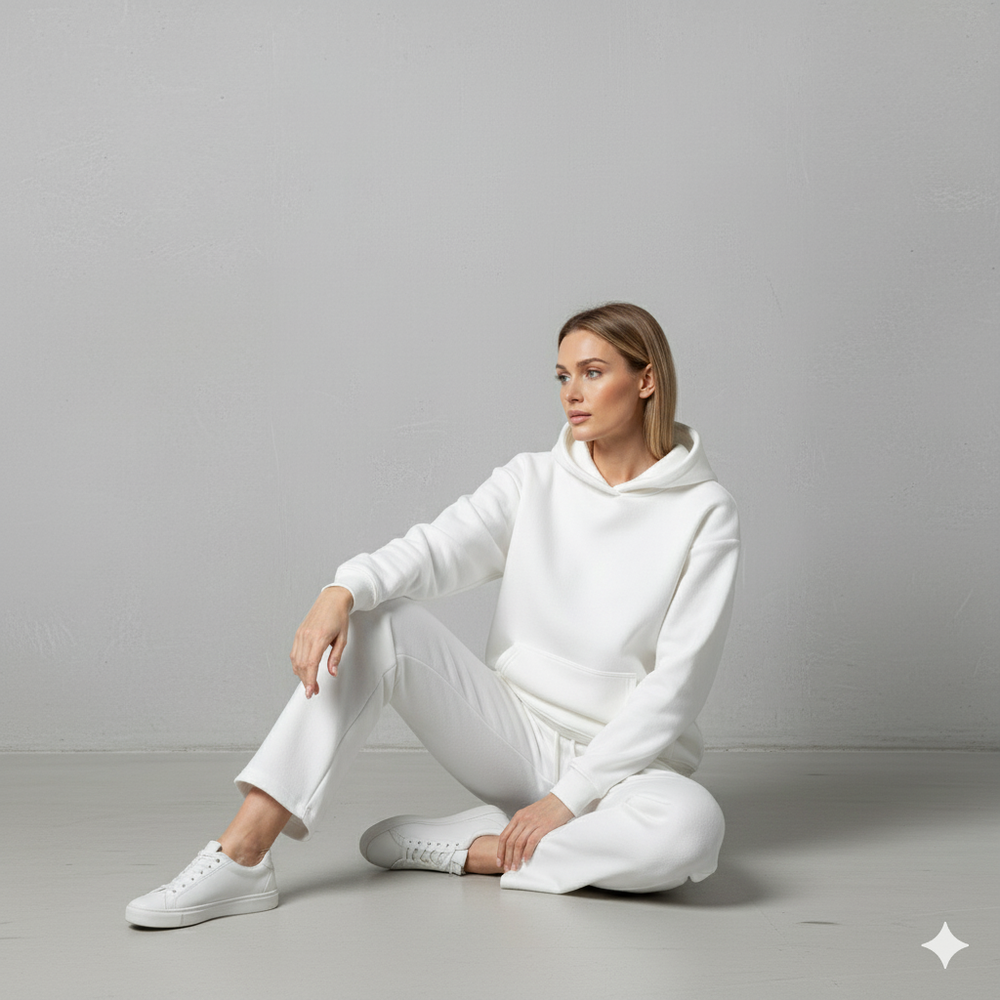 Kuscheliges Damen Set mit Hoodie & Hose