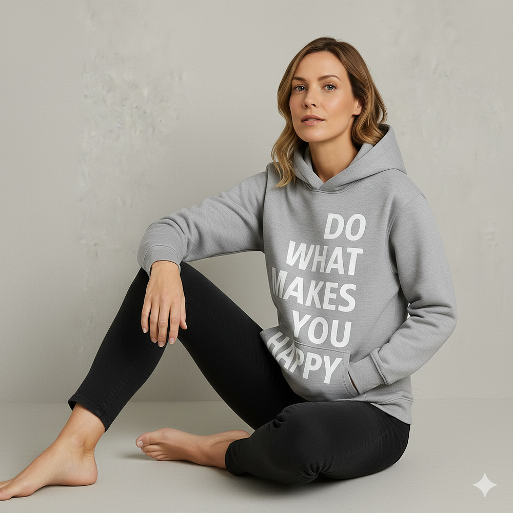 Lässiger Damen Hoodie mit Statement-Print | Freizeit & Winter